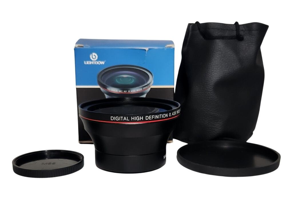 Lightdow .43X Wide Angle HD Lens Attachment Platinum Series Open Box